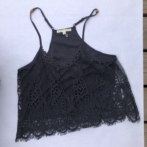 Hint of Mint Detailed Strapless Tank